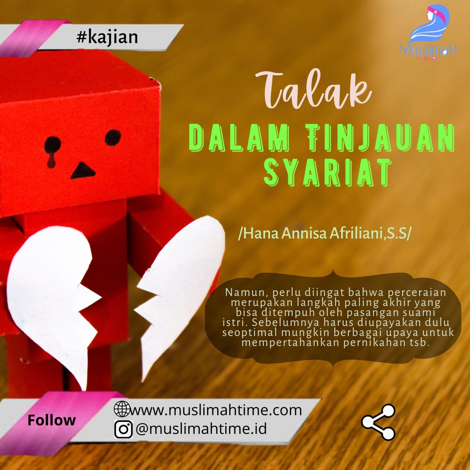  Talak  dalam Tinjauan Syariat MuslimahTimes